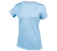 Kariban Damen T-Shirt mit Rundausschnitt (Small) (Himmelblau)