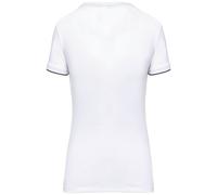 Kariban Damen Workwear T-Shirt Day-to-Day 20.3021 Gr. L white/navy