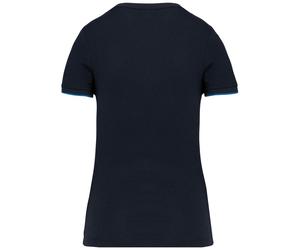 Kariban Damen Workwear T-Shirt Day-to-Day 20.3021 Gr. M navy/light royal blue