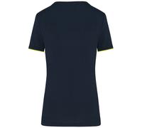Kariban Damen Workwear T-Shirt Day-to-Day 20.3021 Gr. XL navy/fluorescent yellow