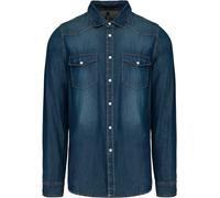 Kariban Herren Denim Hemd langarm K519 blue jean XL