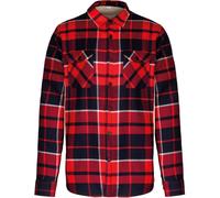 Kariban Herren Flanellhemd mit Sherpafleecefutter Hemd K579 red/navy XXL