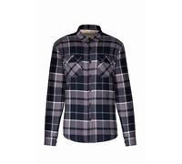 Kariban Herren Flanellhemd mit Sherpafleecefutter Hemd K579 storm grey/navy 3XL