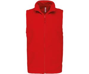 Kariban Herren-Fleeceweste Kariban K913 Luca S Rot