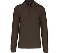 Kariban Herren Piqué Polo langarm K243 dark khaki M
