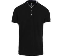 Kariban Herren Polo mit Maokragen K223 black/oxford grey S