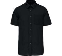 Kariban Herren Popeline Hemd 'Ace' kurzarm K551 black M
