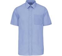 Kariban Herren Popeline Hemd 'Ace' kurzarm K551 bright sky XXL