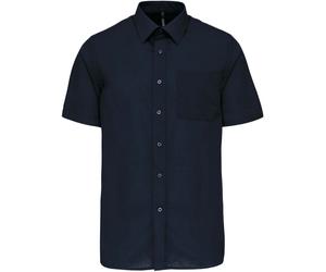Kariban Herren Popeline Hemd 'Ace' kurzarm K551 navy 6XL