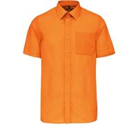 Kariban Herren Popeline Hemd 'Ace' kurzarm K551 orange 3XL