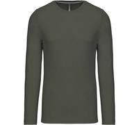 Kariban | K359 Herren T-Shirt Langarm, Größe:M, Farbe:Dark Khaki