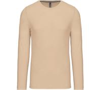 Kariban Herren T-Shirt langarm K359 light sand XXL