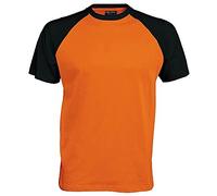 Kariban Herren T-Shirt mehrfarbig Orange/Schwarz XX-Large