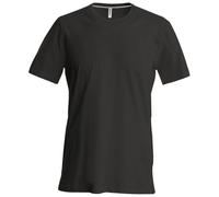 Kariban Herren T-Shirt Slim Fit (Large) (Schwarz)