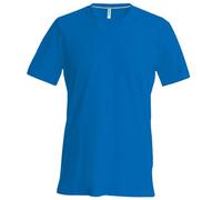Kariban Herren T-Shirt Slim Fit V-Ausschnitt (4XLarge) (Königsblau)