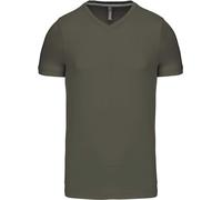 Kariban Herren V-Ausschnitt T-Shirt K357 dark khaki 4XL