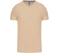 Kariban Herren V-Ausschnitt T-Shirt K357 light sand S