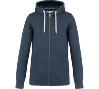 Kariban Herren Vintage Kapuzen Sweatjacke KV2306 night blue heather M