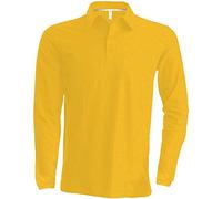 Kariban | K243 Herren Piqué Polo Langarm, Größe:XXL, Farbe:Yellow