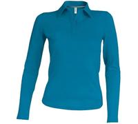Kariban | K244 Damen Piqué Polo Langarm, Größe:XXL, Farbe:Sky Blue