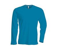 Kariban Herren T-Shirt langarm K359 tropical blue L