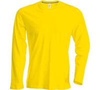 Kariban | K359 Herren T-Shirt Langarm, Größe:S, Farbe:Yellow