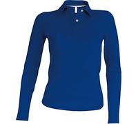 Kariban Ladies Piqué Langarm Poloshirt K244, Größe:L;Farbe:Light Royal Blue