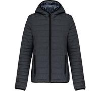 Kariban Leichte Damen Kapuzen Steppjacke Stepp-Jacke K6111 marl dark grey M