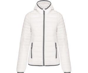 Kariban Leichte Damen Kapuzen Steppjacke Stepp-Jacke K6111 white XL