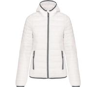 Kariban Leichte Damen Kapuzen Steppjacke Stepp-Jacke K6111 white XXL