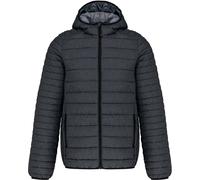 Kariban Leichte Herren Kapuzen Steppjacke Stepp-Jacke K6110 marl dark grey S