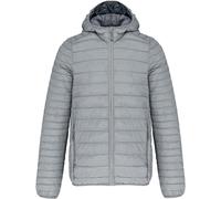 Kariban Leichte Herren Kapuzen Steppjacke Stepp-Jacke K6110 marl silver 4XL