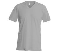 Kariban Short sleeve v-neck t-shirt Dark Grey L