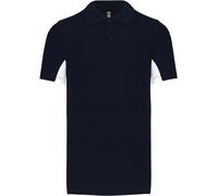 Kariban Unisex 2-farbiges Piqué Polo 'Flag' K232 navy/white XL