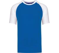 Kariban Unisex Baseball T-Shirt K330 aqua blue/white M