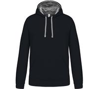 Kariban Unisex Kontrast Kapuzen Sweater Hoodie K446 navy/fine grey S