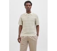 Kariert Gestricktes Polo S Beige