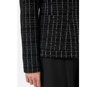 Karierte Blazer aus Bouclé-Jersey schwarz 44