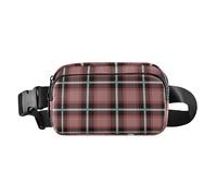 Karierte Buffalo trendige Bauchtasche für Damen und Herren, große Kapazität, Crossbody-Sporttasche mit verstellbarem Riemen für Einkaufen, Sport, Arbeit, Plaid Buffalo, 1 size