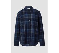 Karierte Feincord-Bluse im Relaxed Fit 40 blau 2170020.59N0.40