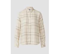 Karierte Hemdbluse aus Viskose-Modal-Mix 40 creme|mehrfarbig 2176687.08N3.40