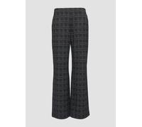 Karierte Hose mit Glitzergarn und Elastikbund 36/REG schwarz 2156270.99N0.36_REG