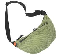 Karierte Nylon-Brusttasche, Unisex Gürteltasche, Geldbörse, Handtasche for Reisen, Wandern (grün)