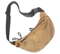 Karierte Nylon-Brusttasche Unisex Gürteltasche Geldbörse Handtasche für Reisen Wandern Gelb