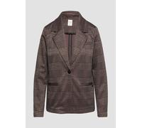 Karierter Blazer aus Viskosemix 34 braun|mehrfarbig 2153318.99N2.34