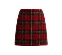 Karierter Bleistift-Minirock aus Mohair 44 Multi