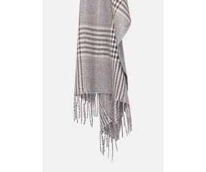 Karierter Fransen-Schal braun|mehrfarbig ONESIZE