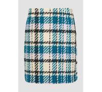 Karierter Rock in Bouclé-Optik 36 Blau 2156580.64N0.36