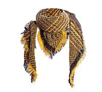 karierter Schal mit Fransen Muster Baumwolle Baumwolle Dreieckstuch Dreieck Schal Dreieckstuch Halstuch Mode Gestrickte Damen Schal poncho winterschal damen