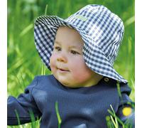 Karierter Sonnenhut navy 86